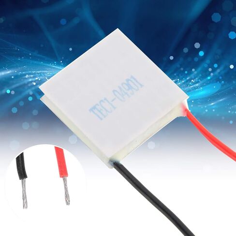 Dilwe 5V 1A 25x25mm مبرد حراري كهربائي، وحدة لوحة تبريد TEC104901، مبرد أشباه الموصلات منخفض الضوضاء، وحدة تبريد تبريد حراري كهربائي بلتيير in Kuwait
