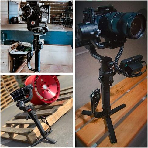 DF DIGITALFOTO Universal L Bracket Handle Gimbal Accessories,Mounting Monitor/Microphone with Bean Grip Compatible with DJI Ronin S,Ronin SC Zhiyun Crane M/2/2S,Moza Air 2, AK2000/4000 and More Gimbal in Kuwait