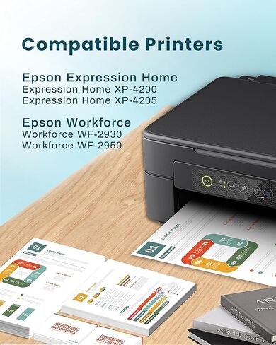 232XL Ink Cartridges Remanufactured Replacement for Epson 232 Ink Cartridge Combo Pack T232 for Expression Home XP-4200 XP-4205 Workforce WF-2930 WF-2950 Printer (Black Cyan Magenta Yellow, 4 Pack) in Kuwait
