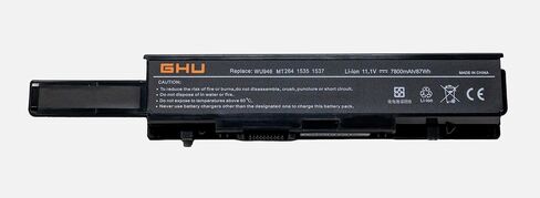 GHU New 6 Cells Battery 58 Wh Replacement for WU946 KM958 312-0701 312-0702 KM901 KM905 MT264 MT276 MT277 RM803 WU960 RM855 Compatible for Dell Studio 1535 1536 1537 1555 1557 1558 PP33L PP39L in Saudi Arabia