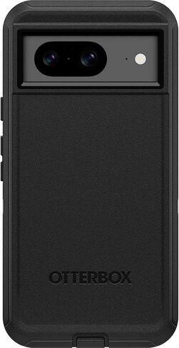 حافظة OtterBox Google Pixel 8 Defender Series - سوداء، متينة ومتينة، مع حماية للمنافذ، وتتضمن مسند بمشبك الحافظة in Saudi Arabia
