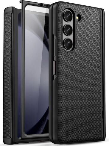 for Samsung Z Fold 5 Slim Case with Hinge Protection & Screen Protector, Fit Stylish Durable Sturdy Support Wireless Charging Protective Phone Case for Galaxy Z Fold 5 2023, Dark Blue in Kuwait