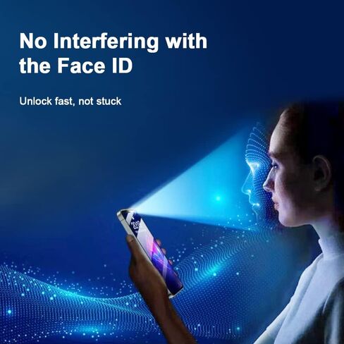 GLASS-M [عبوة من قطعتين] واقي شاشة للخصوصية لهاتف iPhone 14 Pro Max (6.7 بوصة)، طبقة زجاجية مقواة مضادة للتجسس، غطاء شاشة كامل مضاد للظهور، متوافق مع Dynamic Island، درع مضاد لبصمات الأصابع in Kuwait