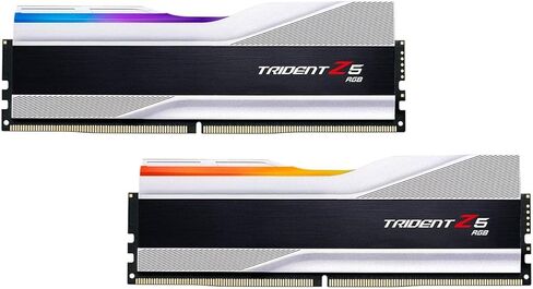 G.سكيل ذاكرة كمبيوتر مكتبي ترايدنت Z5 RGB (انتل XMP 3.0) DDR5 RAM 32GB (2x16GB) 5600MT/s CL36-36-36-89 1.20 فولت UDIMM - فضي معدني (F5-5600J3636C16GA2-TZ5RS) in Saudi Arabia
