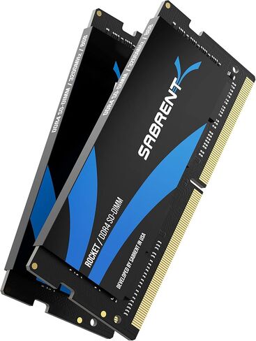 مجموعة ذاكرة SABRENT Rocket 32GB DDR4 SO-DIMM 3200MHz (2x16GB) لأجهزة الكمبيوتر المحمول، Ultrabook، والكمبيوتر الصغير (SB-DDR16X2) in Saudi Arabia