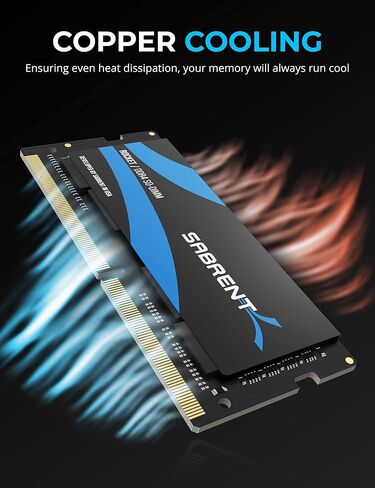 مجموعة ذاكرة SABRENT Rocket 32GB DDR4 SO-DIMM 3200MHz (2x16GB) لأجهزة الكمبيوتر المحمول، Ultrabook، والكمبيوتر الصغير (SB-DDR16X2) in Saudi Arabia