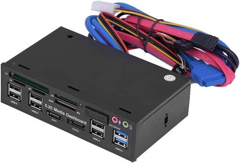 قارئ بطاقات داخلي من Bewinner ، لوحة لوحة لوحة أجهزة قياس 13.3 بوصة، قارئ بطاقة الكل في واحد مع USB3.0/2.0 HUB eSATA قارئ بطاقات متعددة (M2 / TF/SD/MMC/MS/CF) in Kuwait