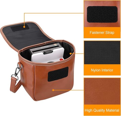 FINTIE Crossbody Camera Bag for Polaroid Now+ Generation 3/2/1 I-Type | Polaroid Originals OneStep+/Onestep 2 VF Canvas Protective Camera Case with Adjustable Strap and Inner Pocket in Saudi Arabia