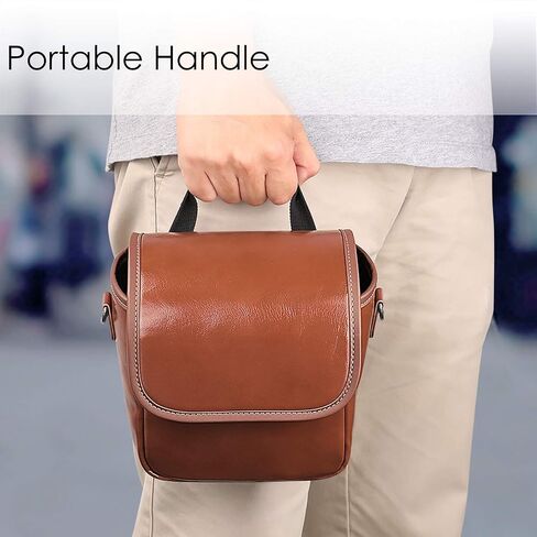 FINTIE Crossbody Camera Bag for Polaroid Now+ Generation 3/2/1 I-Type | Polaroid Originals OneStep+/Onestep 2 VF Canvas Protective Camera Case with Adjustable Strap and Inner Pocket in Saudi Arabia