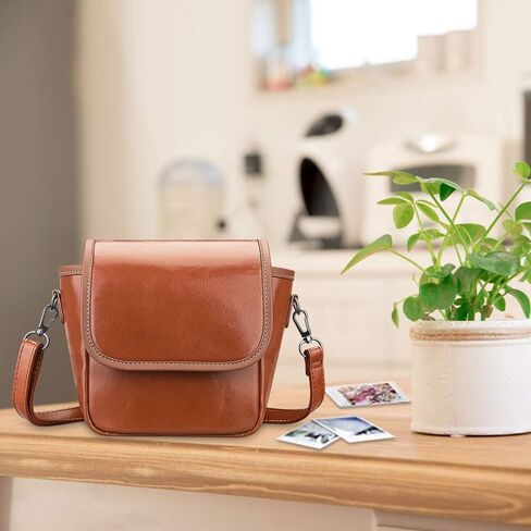 FINTIE Crossbody Camera Bag for Polaroid Now+ Generation 3/2/1 I-Type | Polaroid Originals OneStep+/Onestep 2 VF Canvas Protective Camera Case with Adjustable Strap and Inner Pocket in Saudi Arabia
