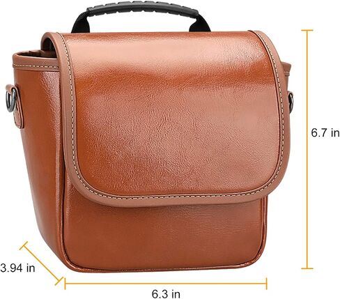 FINTIE Crossbody Camera Bag for Polaroid Now+ Generation 3/2/1 I-Type | Polaroid Originals OneStep+/Onestep 2 VF Canvas Protective Camera Case with Adjustable Strap and Inner Pocket in Saudi Arabia