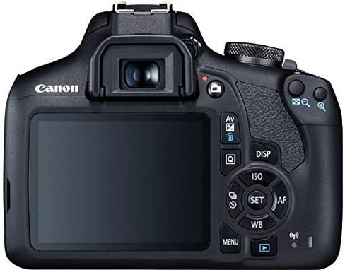 Canon EOS 2000D / Rebel T7 مع حزمة عدسة EF-S 18-55mm III مع بطاقة SD سعة 32 جيجابايت وقارئ بطاقة الذاكرة وحقيبة الأدوات ومنفاخ وقماش من الألياف الدقيقة ومجموعة التنظيف [الإصدار الدولي] in Kuwait