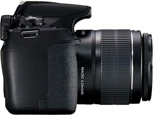 Canon EOS 2000D / Rebel T7 مع حزمة عدسة EF-S 18-55mm III مع بطاقة SD سعة 32 جيجابايت وقارئ بطاقة الذاكرة وحقيبة الأدوات ومنفاخ وقماش من الألياف الدقيقة ومجموعة التنظيف [الإصدار الدولي] in Kuwait