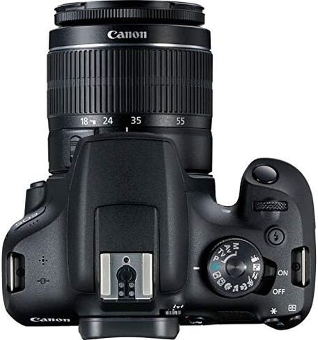 Canon EOS 2000D / Rebel T7 مع حزمة عدسة EF-S 18-55mm III مع بطاقة SD سعة 32 جيجابايت وقارئ بطاقة الذاكرة وحقيبة الأدوات ومنفاخ وقماش من الألياف الدقيقة ومجموعة التنظيف [الإصدار الدولي] in Kuwait