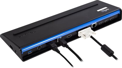 Targus Universal USB 3.0 Dual Video DV4K Laptop Docking Station with Charging Power & 5 USB 3.0 Ports, for PC, Mac, & Android (DOCK177USZ) in Saudi Arabia