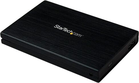 حاوية محرك الأقراص الصلبة StarTech.com مقاس 2.5 بوصة - تدعم UASP - SATA 6 جيجابت في الثانية - حاوية محرك الأقراص الصلبة الخارجية USB 3.0 - حاوية SSD/HDD (S2510BMU33)، أسود in Kuwait