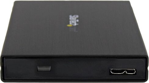 حاوية محرك الأقراص الصلبة StarTech.com مقاس 2.5 بوصة - تدعم UASP - SATA 6 جيجابت في الثانية - حاوية محرك الأقراص الصلبة الخارجية USB 3.0 - حاوية SSD/HDD (S2510BMU33)، أسود in Kuwait