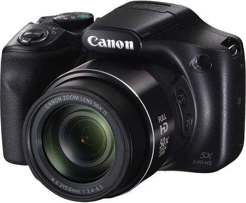 كاميرا Canon PowerShot SX540 HS الرقمية (1067C001)، بطاقة 64 جيجابايت، بطارية 2 × NB-6L، مجموعة مرشح الألوان، مجموعة المرشح، برنامج الصور Corel، الشاحن، قارئ البطاقات، ضوء LED + المزيد (متجدد) in Saudi Arabia