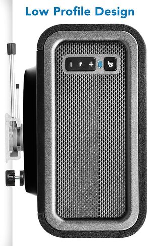 Mount-It! Universal Soundbar Wall Mount | Compatible with Sonos Playbar, Samsung, Sony, Bose, and Vizio Soundbars [33 lbs Capacity] Easy to Install Soundbar Mounting Bracket Under TV (Silver) in Saudi Arabia