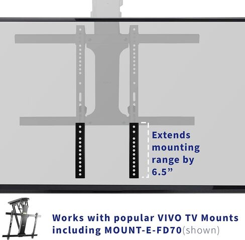 VIVO Vertical VESA Extender Plate Bracket Kit Designed for Low VESA Pattern TV’s, Fits TV Ceiling Mounts, 2 Brackets, White, MOUNT-AD165W in Saudi Arabia