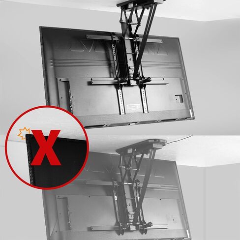 VIVO Vertical VESA Extender Plate Bracket Kit Designed for Low VESA Pattern TV’s, Fits TV Ceiling Mounts, 2 Brackets, White, MOUNT-AD165W in Saudi Arabia