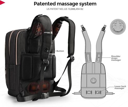 حقيبة ظهر سويس ديجيتال ديزاين كاتي روز للنساء باللون الأسود مع سحابات ذهبية وردية حقيبة ظهر للكمبيوتر المحمول للسفر في الكلية SD1006M-01 in Kuwait