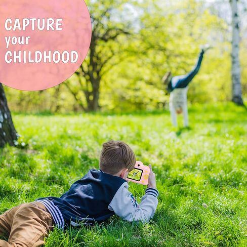 كاميرا رقمية للأطفال من آي كيو تويز - تلتقط الصور ومقاطع الفيديو وتشغيل الصور الرقمية. يتضمن كابل USB وبطاقة SD سعة 16 جيجابايت وقارئ بطاقة USB (أزرق) in Kuwait