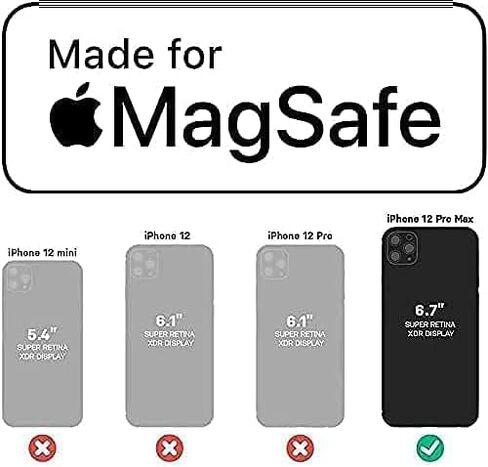 OtterBox Symmetry Case with MagSafe for iPhone 12 Pro Max, Clear in Saudi Arabia