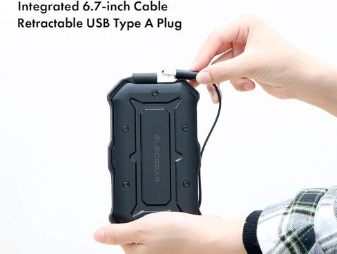 اليك جير حافظة قرص صلب يو اس بي 3.0 واقية، صندوق خارجي محمول 2.5 انش، مقاوم للماء والصدمات واختبر السقوط العسكري مع كيبل USB مدمج ومحول USB C in Kuwait