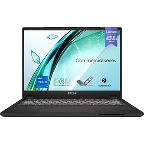 كمبيوتر محمول احترافي MSI Commercial 14 H: الجيل الثالث عشر Intel Core i7، شاشة 14 بوصة 60 هرتز، Intel Iris Xe، 32 جيجابايت DDR4، 1 تيرابايت NVMe SSD، صديق للبيئة، قارئ بصمات الأصابع، Win 11 Pro: A13MG-003US in Saudi Arabia