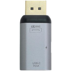 NFHK 100W 10Gbps Cable & USB-C Type C Female Source to Displayport DP Sink HDTV & PD Power Adapter 4K 60hz 1080p for Phone & Laptop in Saudi Arabia