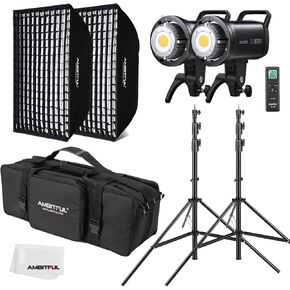 GODOX SL100D 2 x 100W LED Video Light + 60 x 90 cm Softbox, Light Stand, Honeycomb Grid, with Remote Control, Suitable for Film Studios, Photo Studios in Saudi Arabia