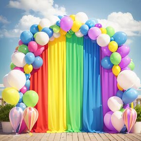 10x7ft Unicorn Backdrop Curtains-Pastel Rainbow Backdrop Photography Background for Girls Birthday Party,Baby Shower,Classroom,Back-to-School Decor-Wrinkle-Free Reusable Fabric,Easy to Hang in Saudi Arabia