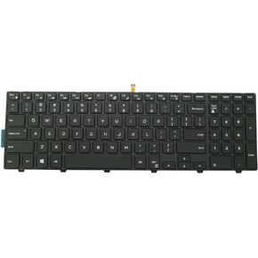 AUTENS Replacement Keyboard for Dell Inspiron 15 5000 5542 5543 5545 5547 5548 5551 5552 5555 5557 5558 5559 5566 5576 5577 Laptop (Red Backlight)
