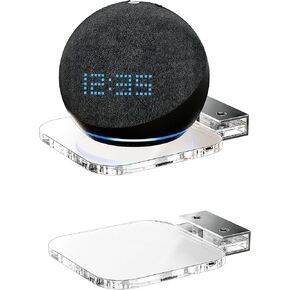 رف تثبيت على الحائط من AFOOYO Universal، منظم رف مربع للمنزل متوافق مع Echo Dot الجيل الخامس/الرابع من Google Nest Mini/Home Mini/Mini homepod Mini/homepod in Kuwait