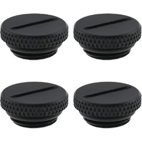 Mutai G1/4 Plug 4PCS G1/4 inch Water Stopper Black Brass Flat Plug Stop Fitting with O-Ring for PC Water Cooling Systems in Kuwait