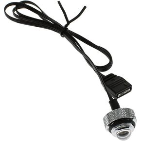 اكس اس بي سي قابس فارغ باضاءة LED 3 سنون ايه ار جي بي 5 فولت G1/4 انش، كروم in Saudi Arabia