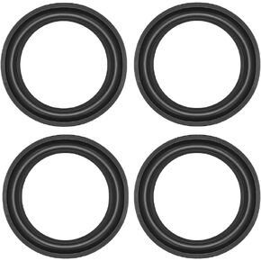 uxcell 6.57" 6.57inch Speaker Rubber Edge Surround Rings Replacement Part for Speaker Repair or DIY 4pcs