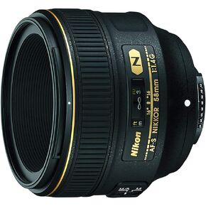 Nikon AF-S FX NIKKOR 58mm f/1.4G Lens for Nikon DSLR Cameras with AmazonBasics Circular Polarizer Lens - 72 mm in Saudi Arabia