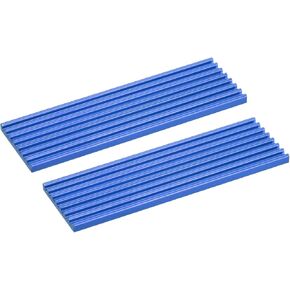 MECCANIXITY 2 Pack M.2 2280 Nvme SSD Heatsink Cooler with Thermal Pad Alloy Aluminum Heat Sink Cooling Sink for Laptop, 70x22x3mm, Blue in Kuwait