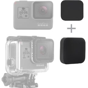 SOONSUN Silicone Lens Cap Cover Kit for GoPro Hero 5 6 7 Black Hero(2018) Camera and Housing Case (Included 2 x Lens Caps for Hero5 6 7 Black Camera and Housing) in Saudi Arabia