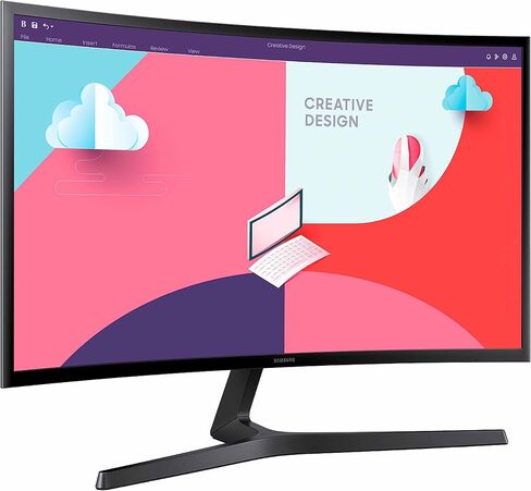 SAMSUNG 27-Inch S36C 1800R 75Hz AMD FreeSync Curved Monitor, Black in Saudi Arabia
