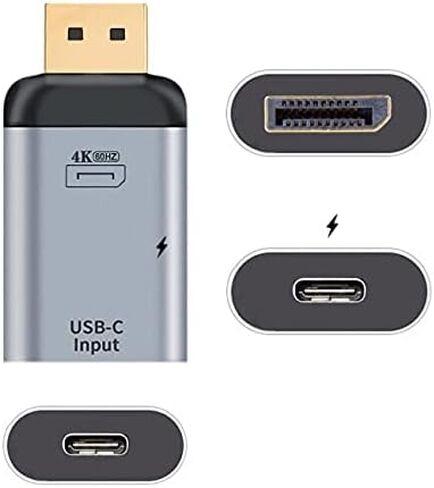 NFHK 100W 10Gbps Cable & USB-C Type C Female Source to Displayport DP Sink HDTV & PD Power Adapter 4K 60hz 1080p for Phone & Laptop in Saudi Arabia