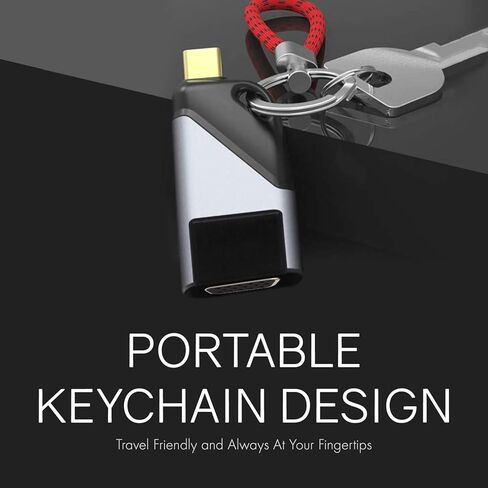 Realm USB-C to USB-A Travel Adapter, USB C to USB 3.0 Adapter, High Speed Transfer USB Cable, Black, RLMH10BK in Kuwait