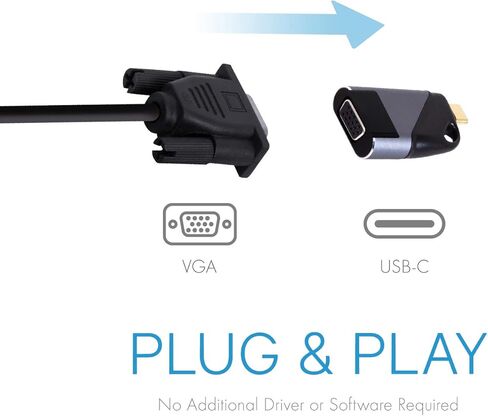 Realm USB-C to USB-A Travel Adapter, USB C to USB 3.0 Adapter, High Speed Transfer USB Cable, Black, RLMH10BK in Kuwait