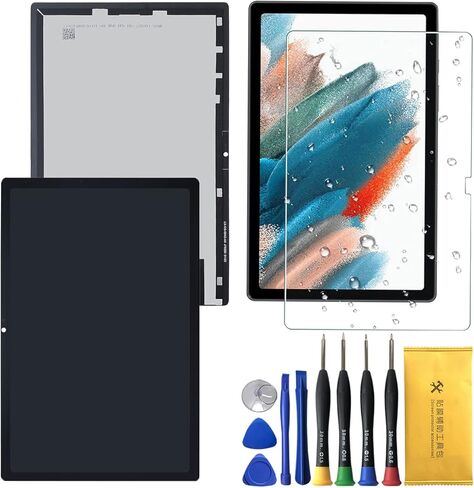 اوكيه شاشة LCD بديلة تعمل باللمس لتابلت سامسونج جالكسي تاب A8 10.5 2021 SM-X200 وSM-X205 مقاس 10.5 انش in Kuwait