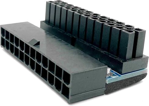 YOUKITTY 24-pin Male to 24-pin Female 90 Degree Right Angle Power Adapter for Motherboard PC Power Supply (2-Pack) in Kuwait