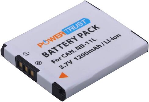 PowerTrust 2 حزمة 3.7 فولت NB-11L بطارية بديلة وشاحن USB LCD NB-11LH لكاميرا Canon PowerShot A2300 IS، A2400 IS، A2500، A2600، A3400 IS، A3500 IS، A4000 IS، ELPH 110 HS، ELPH 115 HS، ELPH 130 HS , in Saudi Arabia