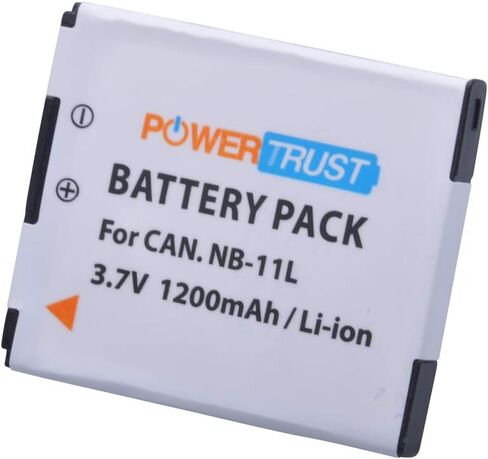 PowerTrust 2 حزمة 3.7 فولت NB-11L بطارية بديلة وشاحن USB LCD NB-11LH لكاميرا Canon PowerShot A2300 IS، A2400 IS، A2500، A2600، A3400 IS، A3500 IS، A4000 IS، ELPH 110 HS، ELPH 115 HS، ELPH 130 HS , in Saudi Arabia