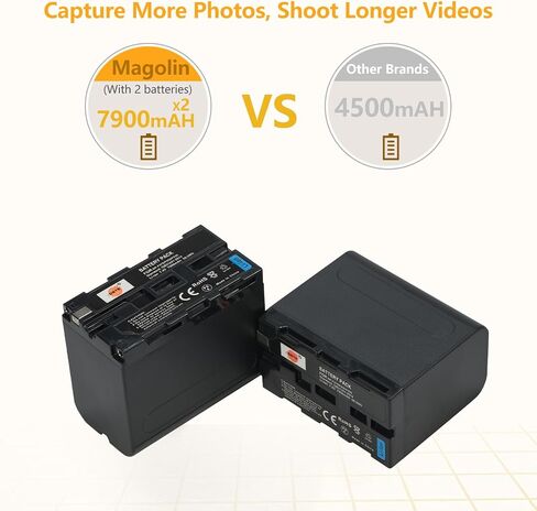 دي اس تي اي® بطارية ليثيوم ايون بديلة NP-F970 لكاميرا سوني DCM-M1 MVC-CD1000 HDR-FX1 DCR-VX2100E DSR-PD190P NEX-FS700RH HXR-NX3 مثل NP-F930 NP-F950 NP-F960 in Saudi Arabia